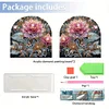 Acrylic Napkin Holder Diamond Painting Kit for Home Table Decor (Flowers)