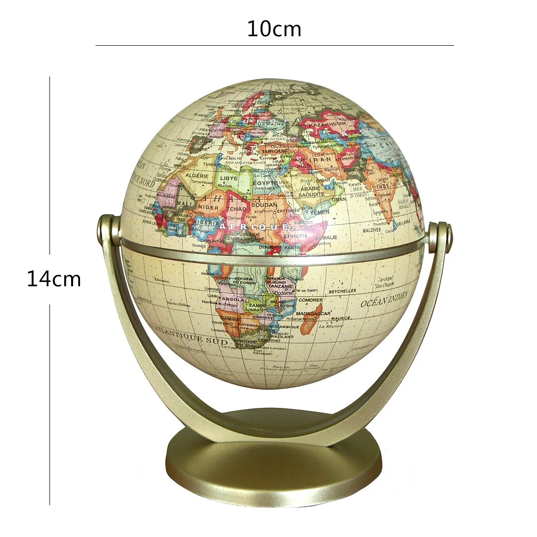 Retro Mini Globe Modern Home Decoration Study Office Desk Decoration Accessories Geography Learning Tool Kids Toys Birthday Gift