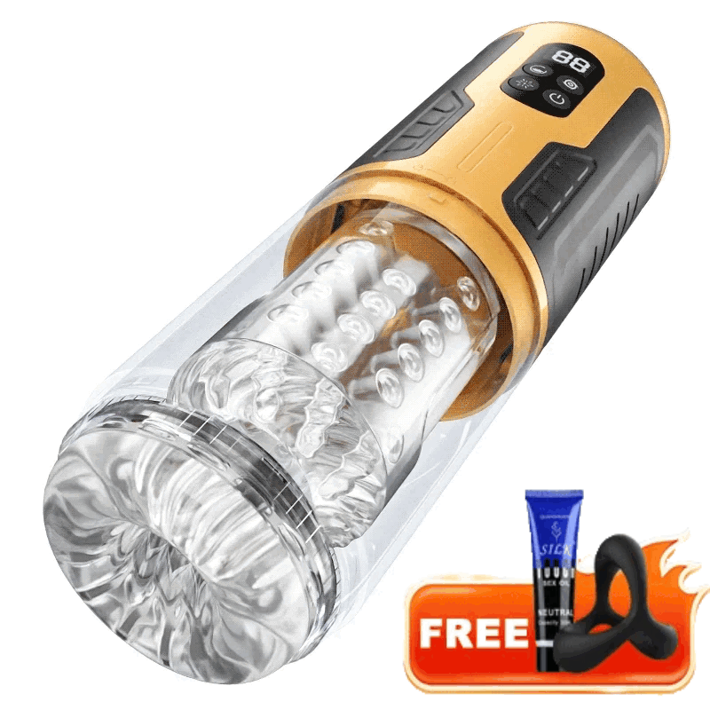 Upgraded Male Stroker With 7 Rotating & Thrusting & Vibrating & Licking By Rose Toy