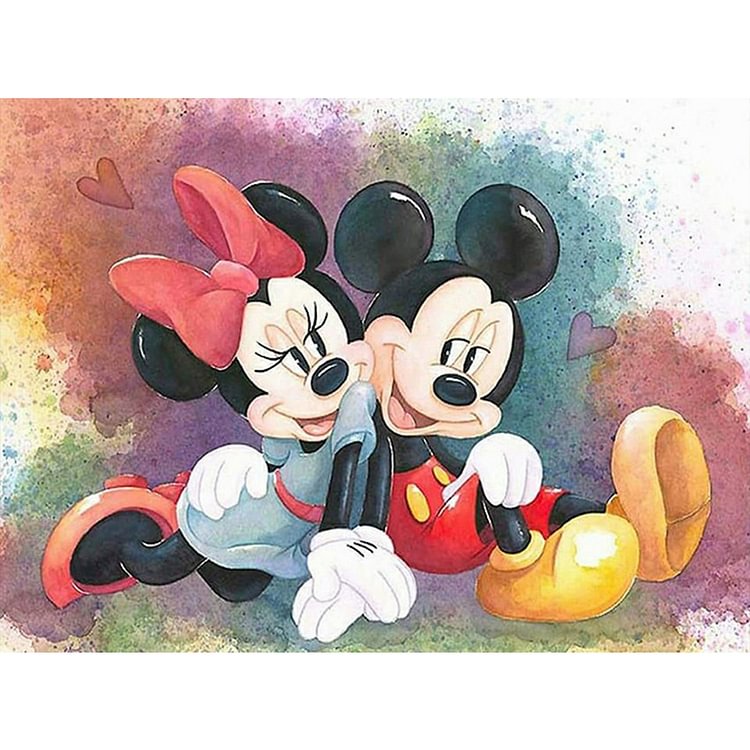 Mickey And Minnie 50*40CM(Canvas) Full Round Drill Diamond Painting gbfke