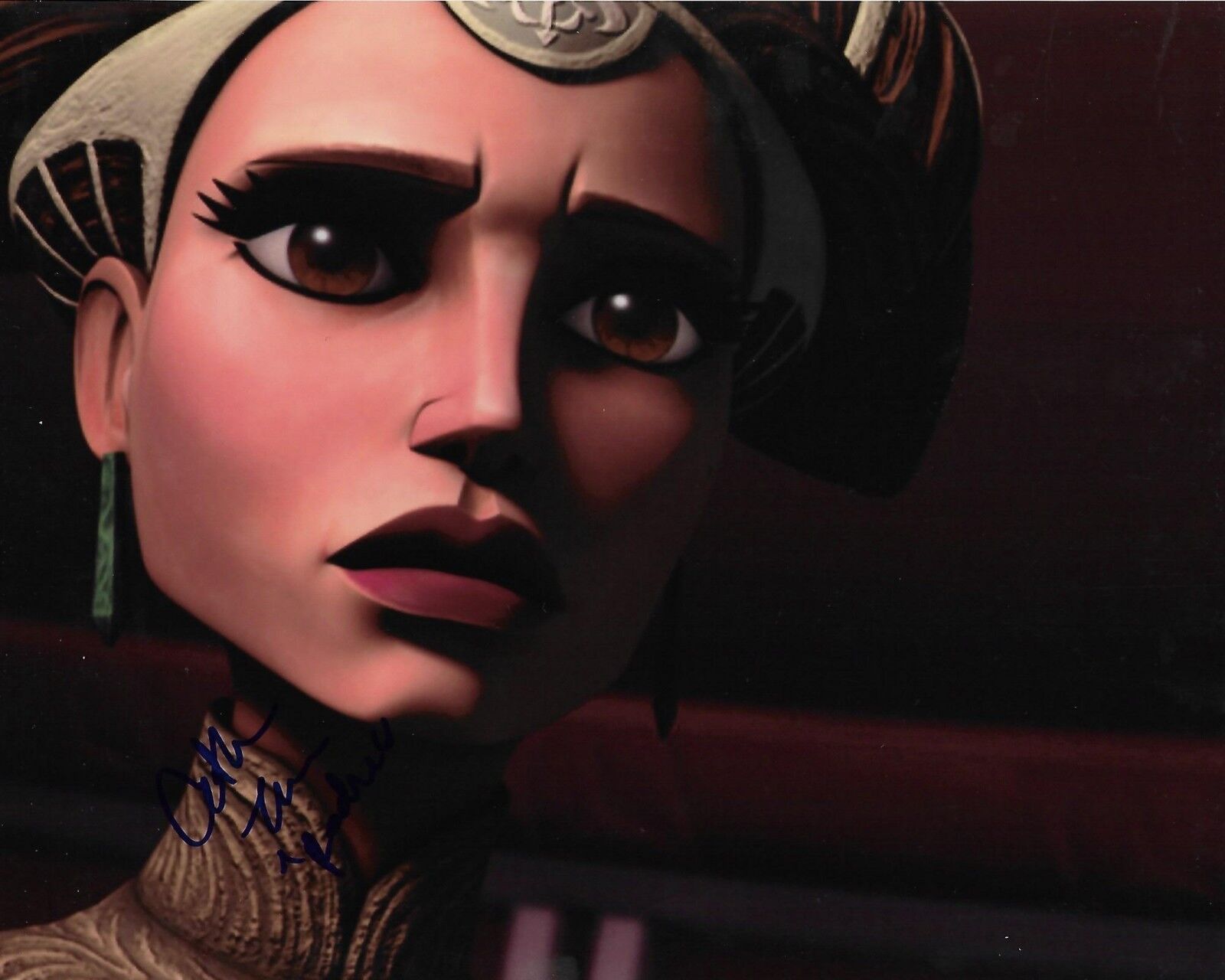 CATHERINE TABER STAR WARS THE CLONE WARS AUTOGRAPHED Photo Poster painting SIGNED 8X10 #1 PADME