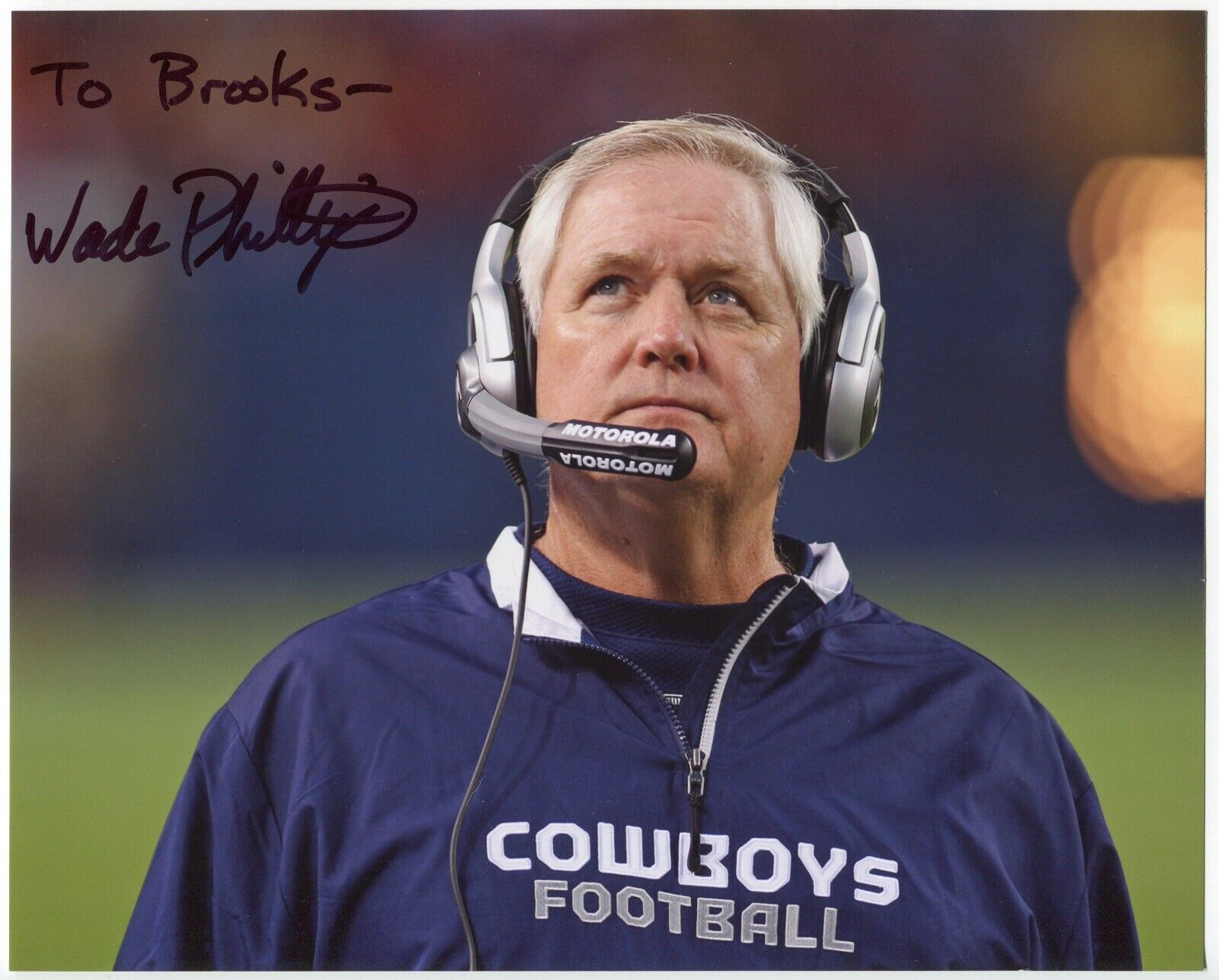 Wade Phillips Signed 8x10 Photo Poster painting Autographed Dallas Cowboys Football Coach