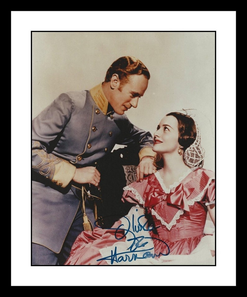 Olivia de Havilland Signed Autographed Gone With the Wind