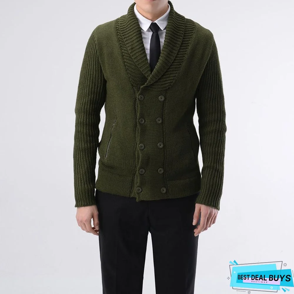 Men's Business Cardigan Sweater