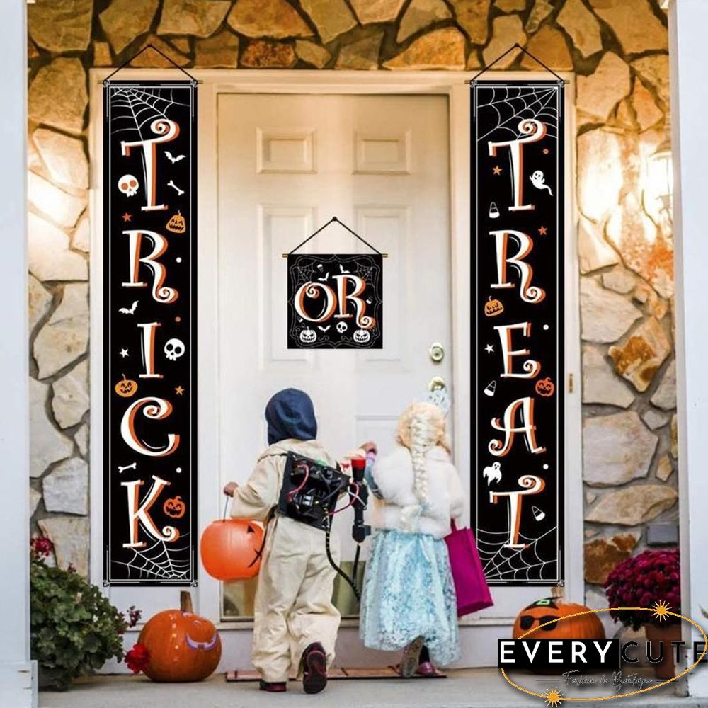 Halloween Themed Porch Flag For Outdoor Decoration