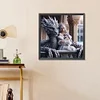 (50*50cm)Dragon Girl - Full Round Drill Diamond Painting