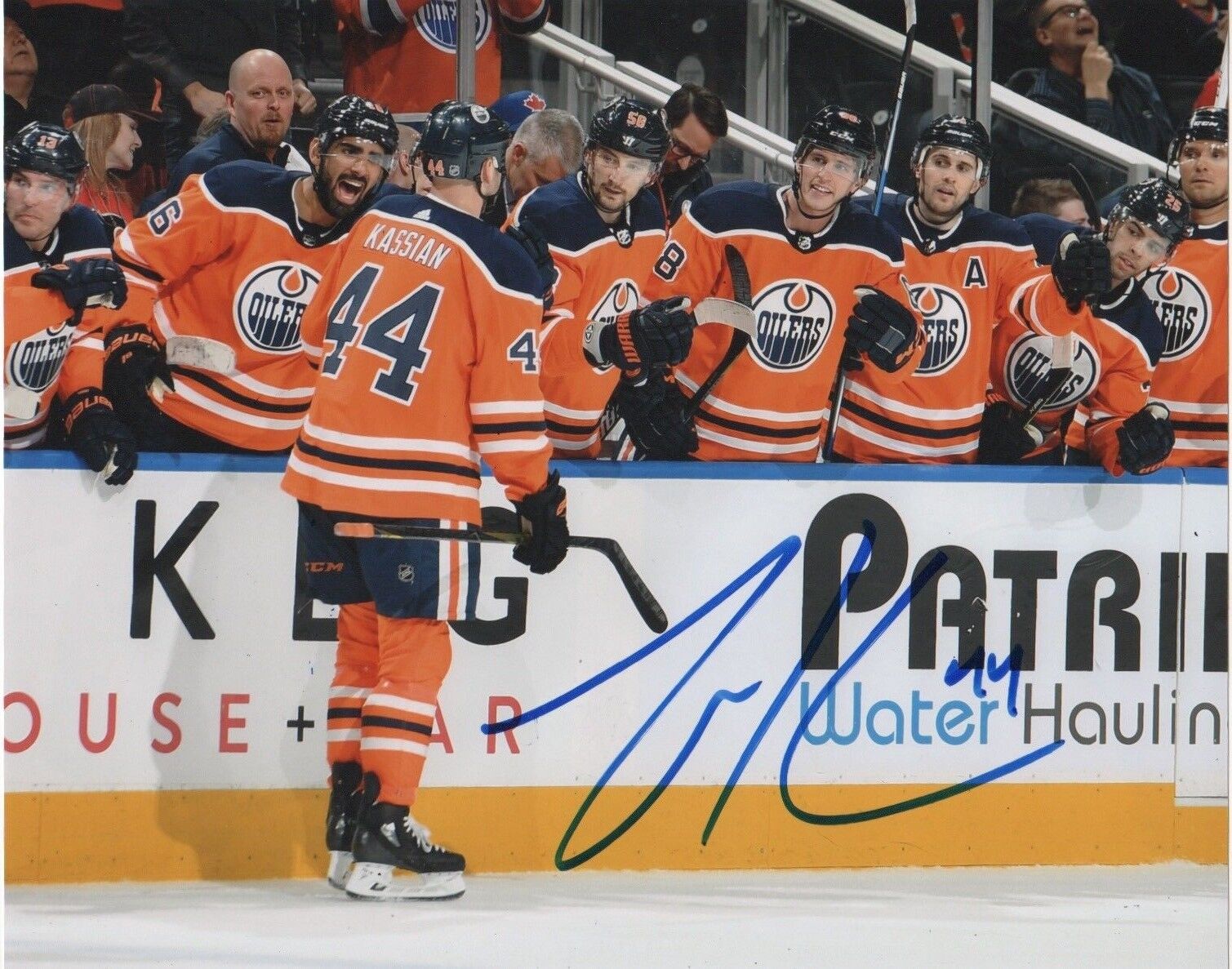 Edmonton Oilers Zack Kassian Autographed Signed 8x10 NHL Photo Poster painting COA B