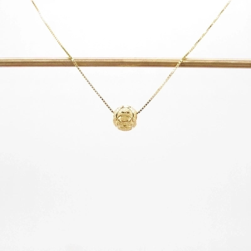 925 Sterling Silver Plating Round Pendant Necklace