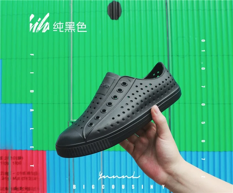 Comemore Flats Nativ Jelly Shoe Summer Croc Shoes Scarpe Garden Shoes Beach Hollow Loafers Candy Color Sandals Waterproof Mesh