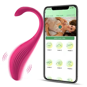 App-Controlled Swan Jumping Egg – 9-Frequency Strong Shock Panty Vibrator-Orgasm anytime anywhere