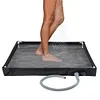 Portable Shower Pan with Drain Hose Foldable Shower Base for Indoor and Outdoor