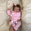 [New] 20" Silicone Vinyl Body Reborn Girl Doll Named Saratin with Brown Hair - RBBI-Myrebornbabydoll&reg; Myrebornbabydoll&reg;