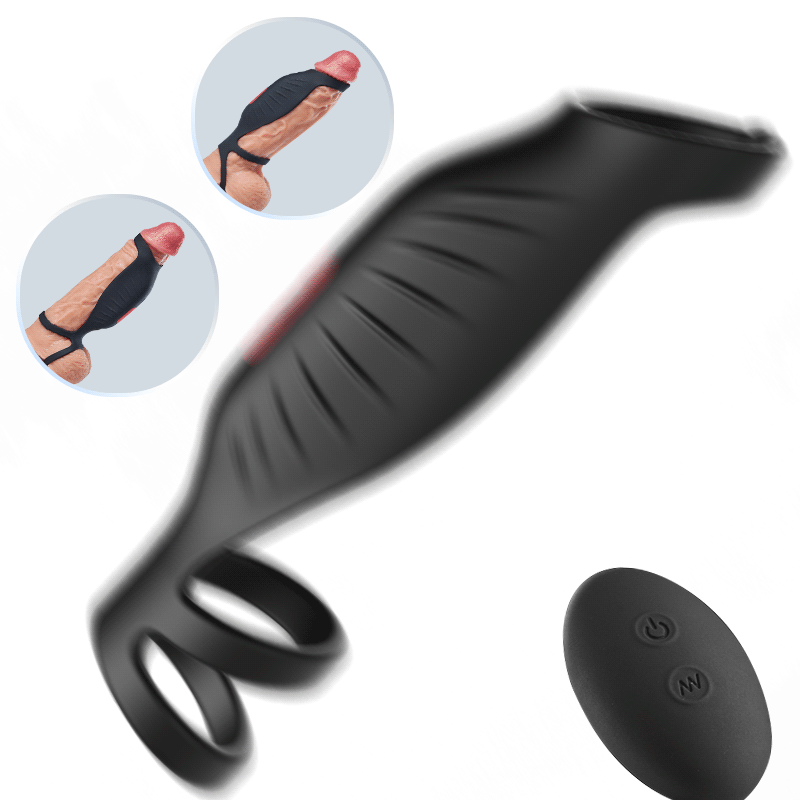 Semensentry - 9 Vibrating Efficient Cock Ring - Rose Toy