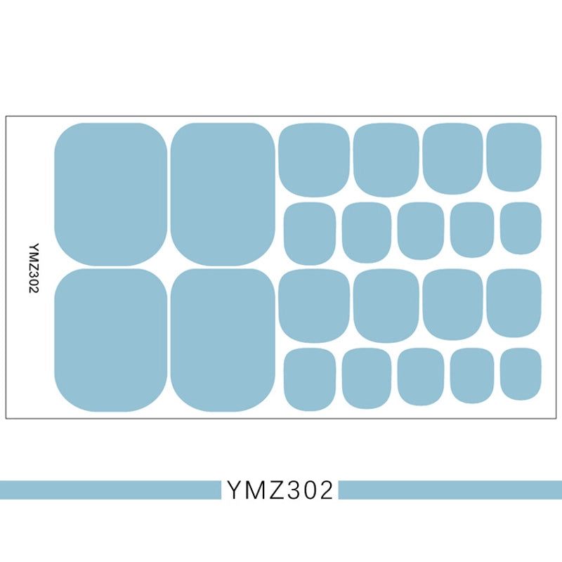 Foot Stickers Nail Stickers Full Solid Color 3d Toenail Stickers Patch