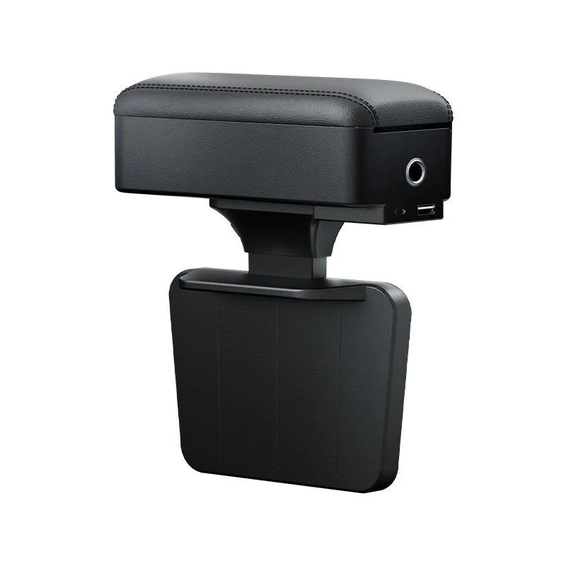 Car front seat auxiliary driving armrest-charging privacy storage style