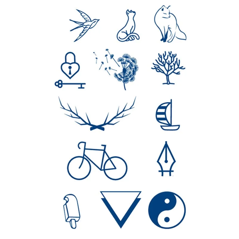 Semi-permanent Waterproof Temporary Tattoo Sexy flowers Body Art Tattoo Sticker Full Fake Tatoo Women Men