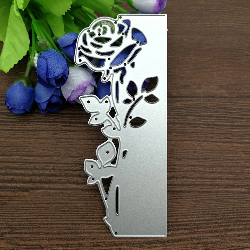 Rose Leaves border Metal Cutting Dies Stencils Die Cut for DIY Scrapbooking Album Paper Card Embossing 515-1