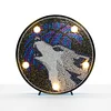 DIY diamond painting light dedicated full diamond LED night light | Wolf