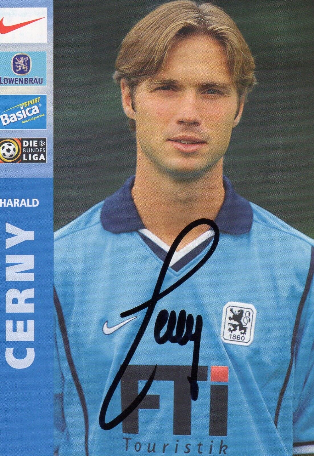 HARALD CERNY AUTOGRAPH TSV 1860 MUNCHEN AUSTRIA FOOTBALL