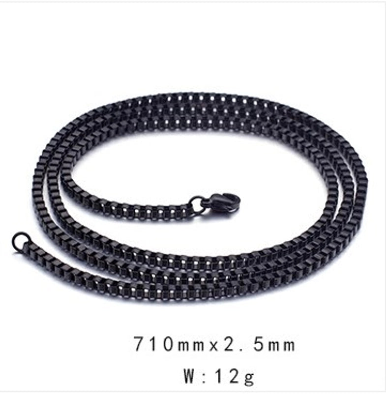 Streetwear Solid Color Titanium Steel Plating Necklace