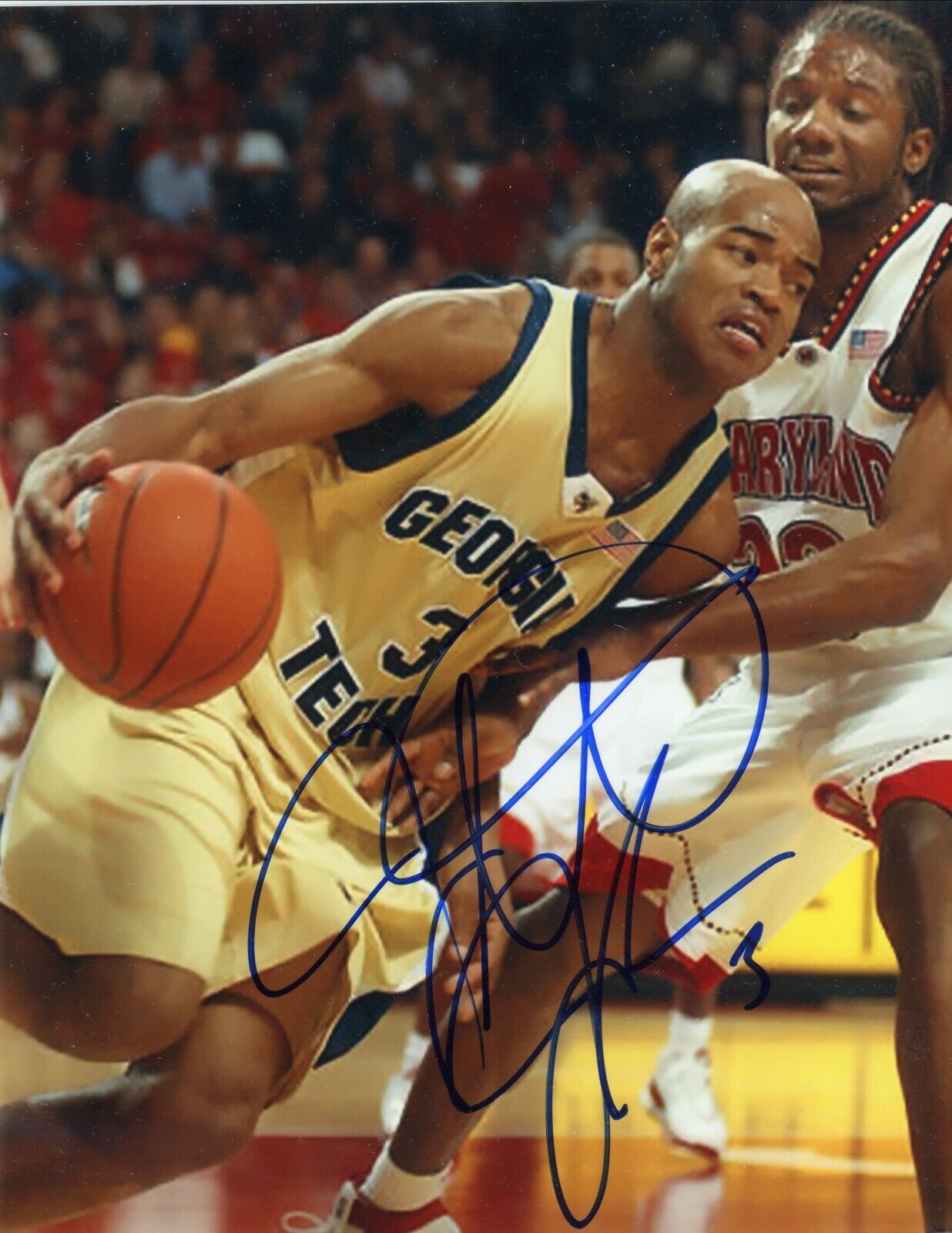 Jarett Jack Georgia Tech Yellow Jackets Signed Autographed 8x10 Glossy Photo Poster painting COA