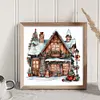 uk.everydayedeals (Limited Stock)Cross Stitch - 11ct Stamped - Chalet de No&euml;l r&eacute;tro (50*50cm)
