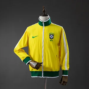 2026 Brazil 10/11 Windbreaker - Yellow S-XXL Football Shirt 1:1 Thai Quality