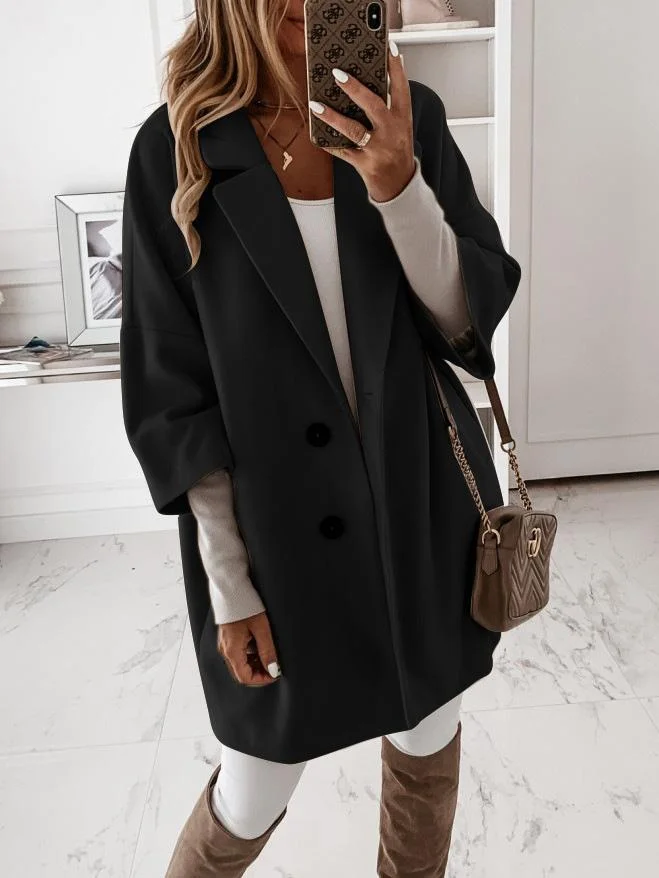 Women's V-neck Long Sleeve Sweater Coat Top