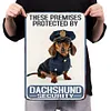 These Premises Protected By Dachshund Security - Metal Tin Signs(8*12Inch/12*16Inch)