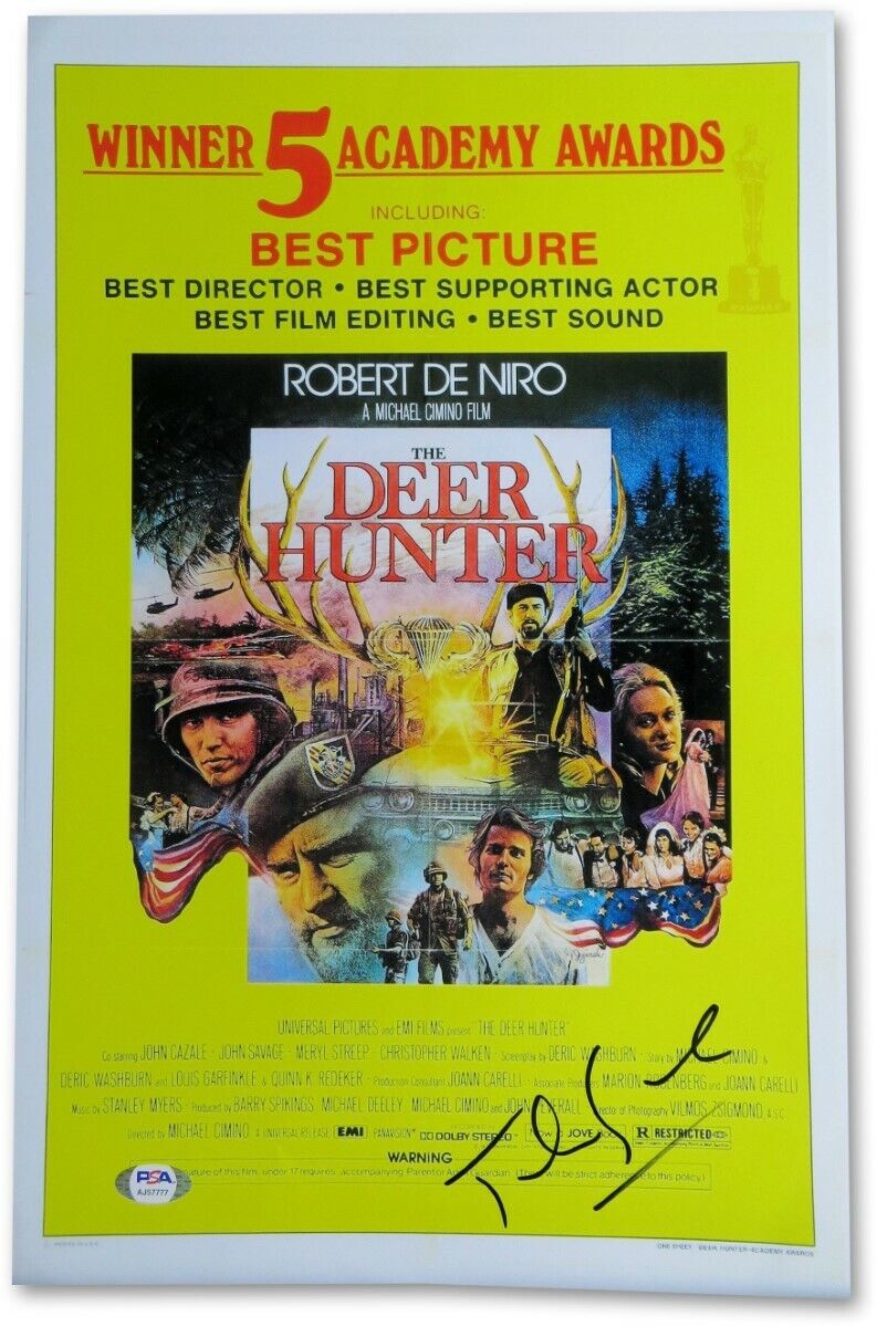 John Savage Signed Autographed 12X18 Photo Poster painting The Deer Hunter Poster PSA AJ57777