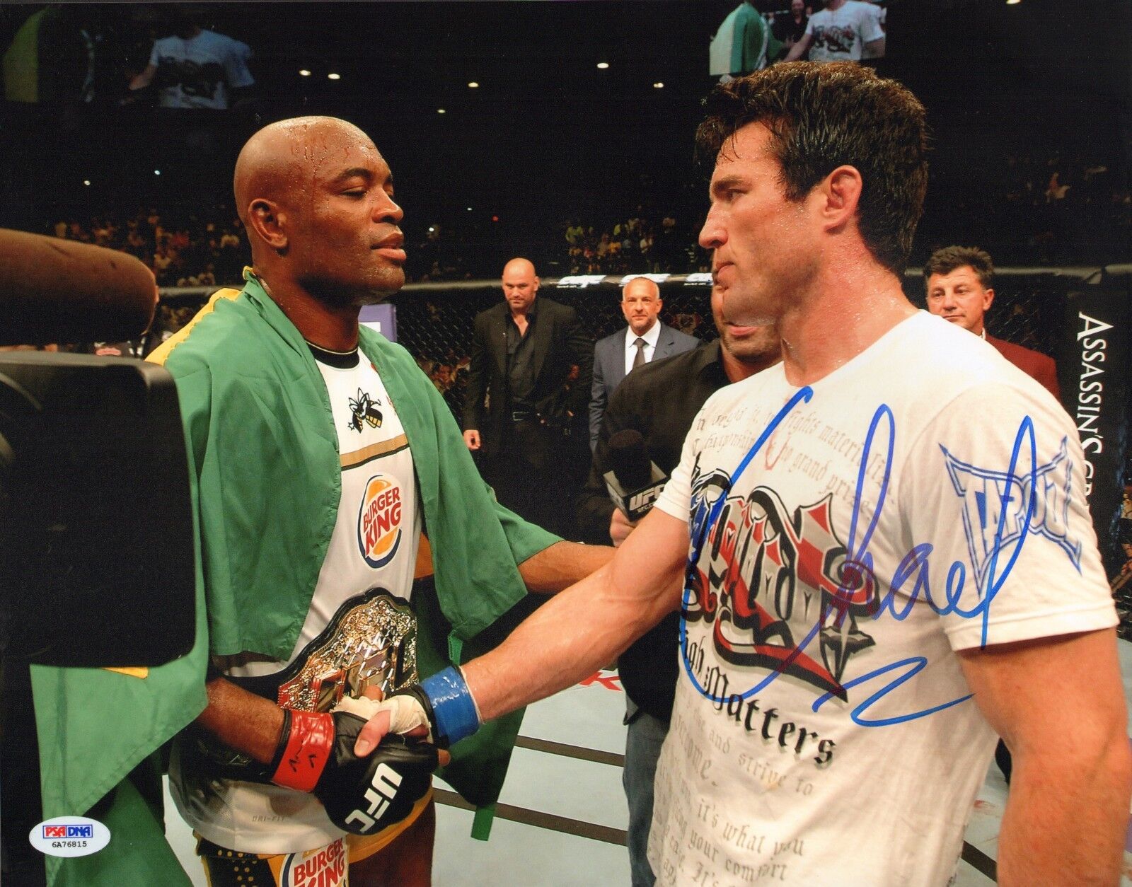 Chael Sonnen Signed UFC 11x14 Photo Poster painting PSA/DNA COA 117 148 Auto'd vs Anderson Silva