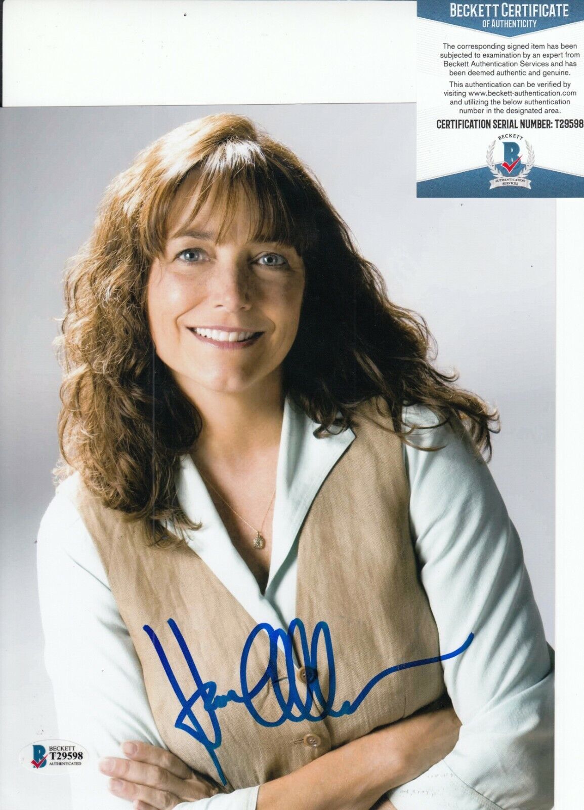 KAREN ALLEN signed (INDIANA JONES and the KINGDOM) 8X10 Photo Poster painting BAS BECKETT T29598