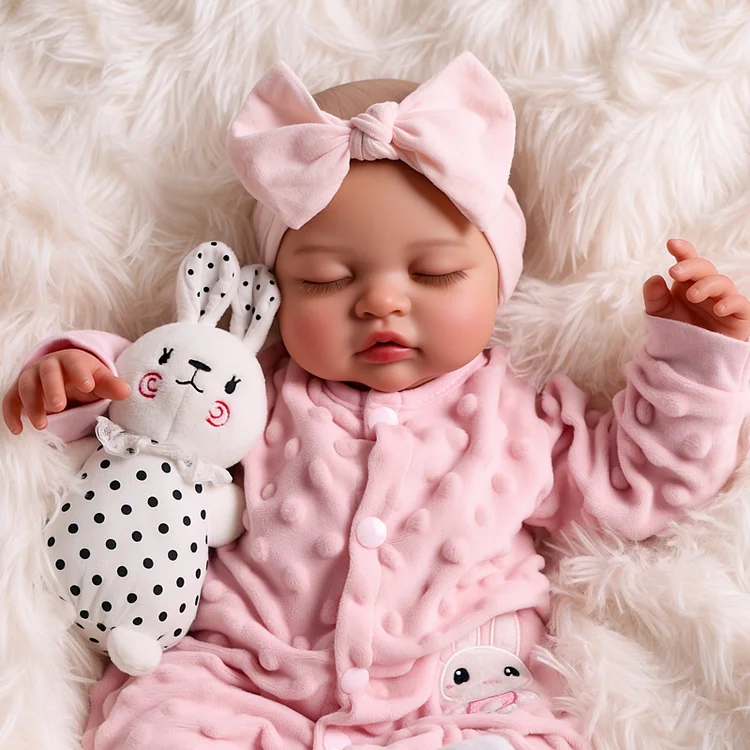 Babeside Sleeping Reborn Baby Nancy 17" Little Infant Girl Healing of the Heart with Heartbeat and Breath
