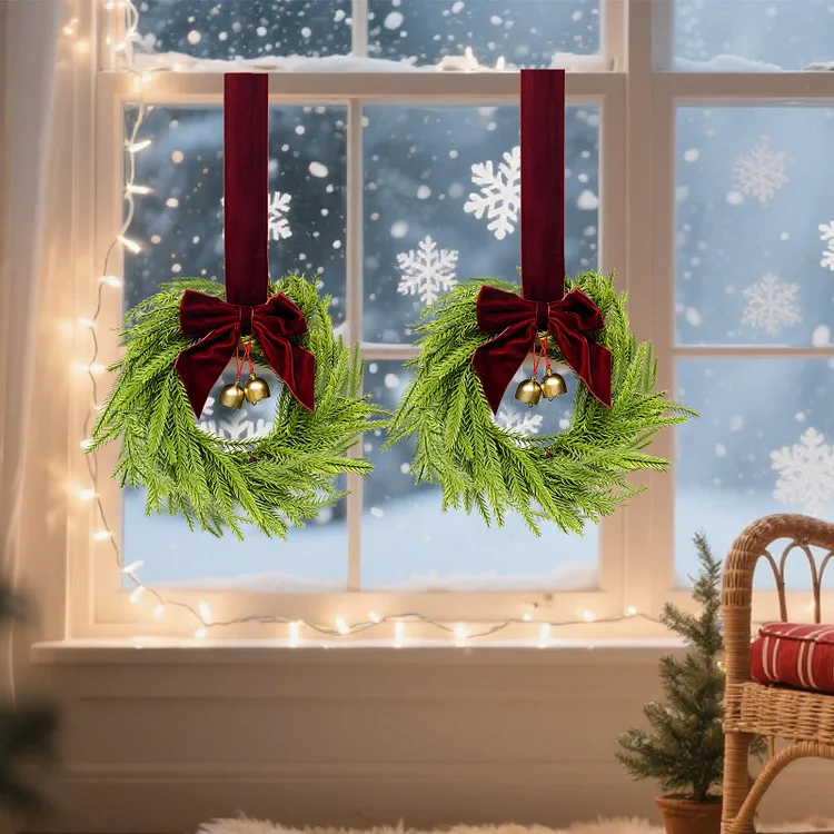 🎄 Versatile Mini Christmas Wreaths &ndash; Perfect Festive Decor for Every Corner! 