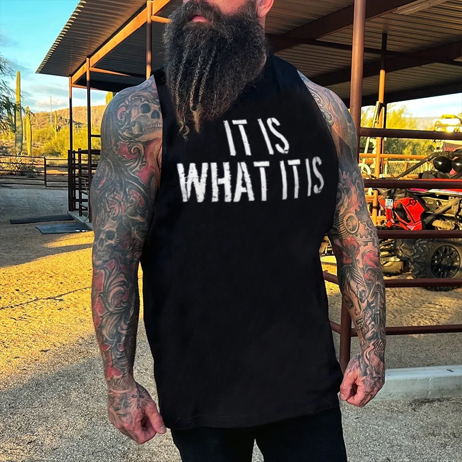 Livereid It Is What It Is Print Men's Vest - Livereid