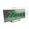 Intelligent Curved Silent Alarm Clock Multi-function Bedroom Decoration (Green)