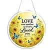 Diamond Painting Acrylic Single-Sided Drill Love Bible Verse Sign Pendant for Home Decor