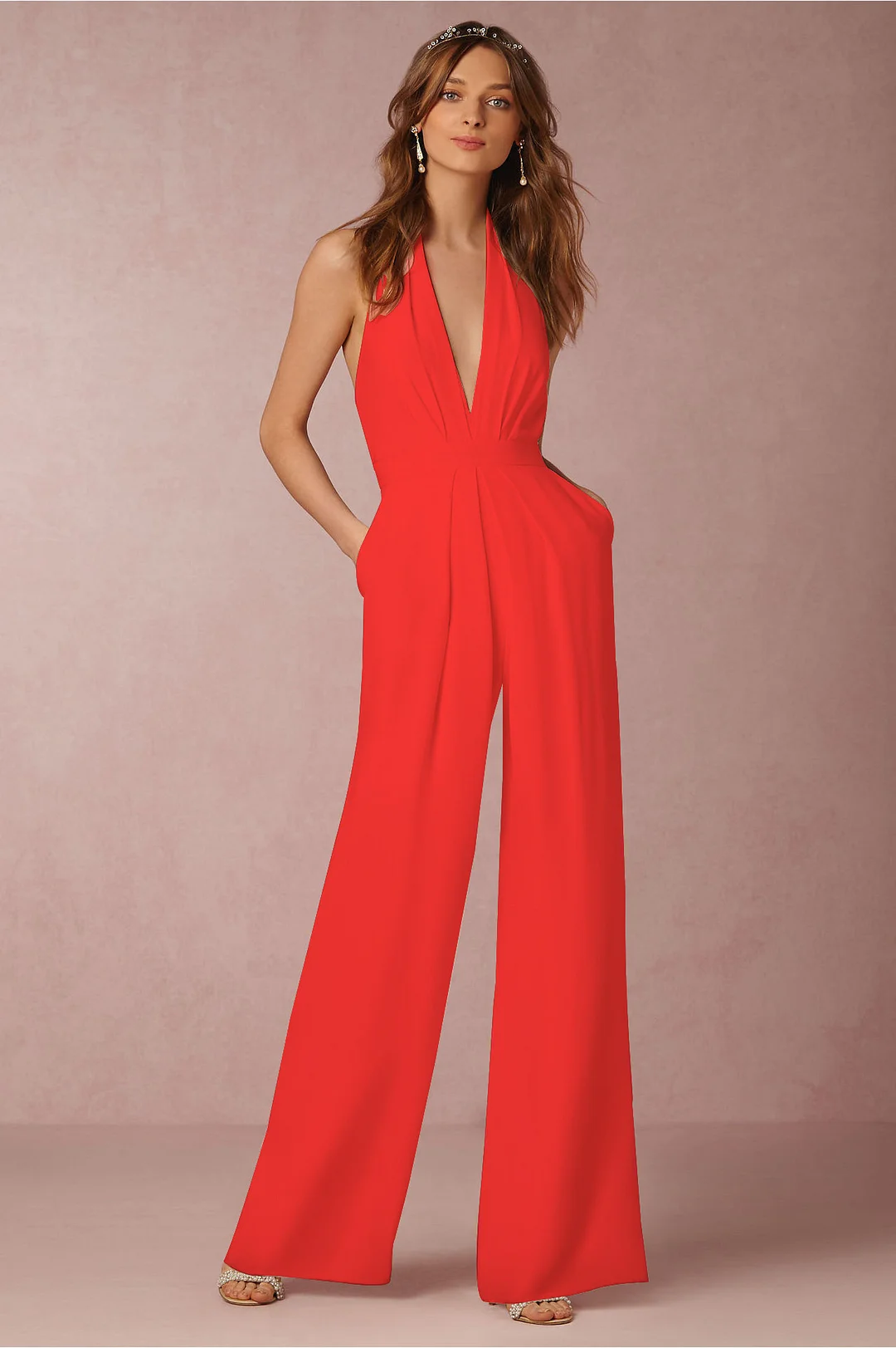 Uveng Uveng Spring Casual Jumpsuit Ebay Sexy Sleeveless Hanging Neck Jumpsuit