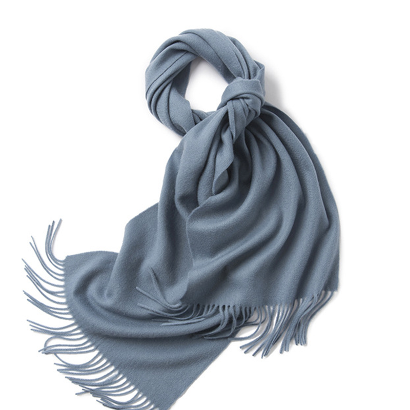 Unisex LambSwool Scarf Pure Color Winter Extra Length Scarf