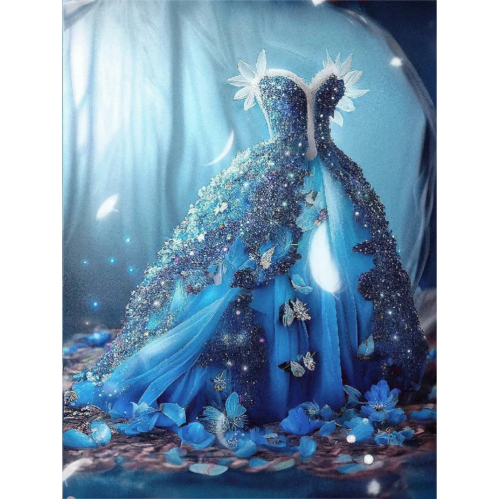 Diamond Painting - Full Round Drill - Wedding Dress(30*40cm)