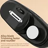 2 in 1 Electric Nail Clipper & Polisher Rechargeable Automatic Nail Trimmer with LED Light & Clip Storage Suitable for Adults and Elderly