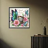 5D DIY Partial Special Shaped Drill Diamond Painting Butterfly Coffee Kit40x40cm (A)