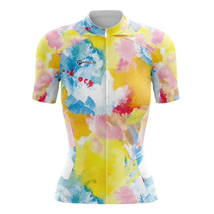 NEW! Watercolor Pedal Splash | Women's Short Sleeve Cycling Jersey