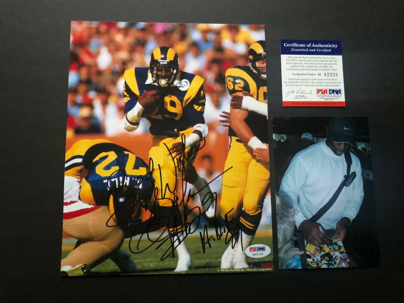 Eric Dickerson Hot! signed autographed Rams HOF 8x10 Photo Poster painting PSA/DNA coa