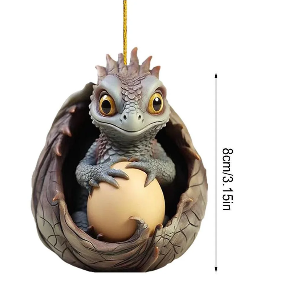 Christmas Dragon Egg Decoration Novelty Cute Acrylic Party Favors (B)