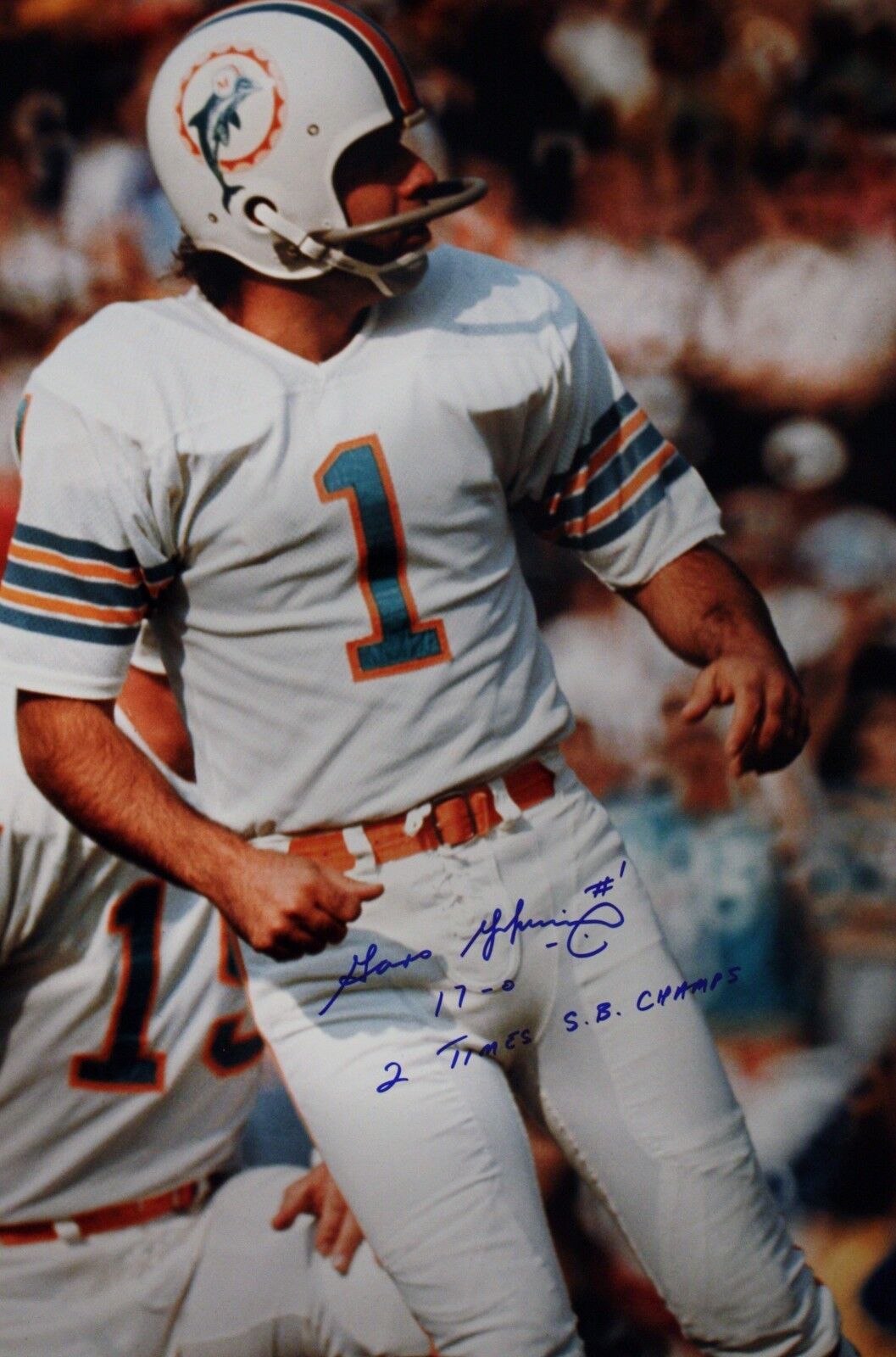 Autographed Garo Yepremian Miami Dolphins 16x20 Photo Poster painting w/ COA