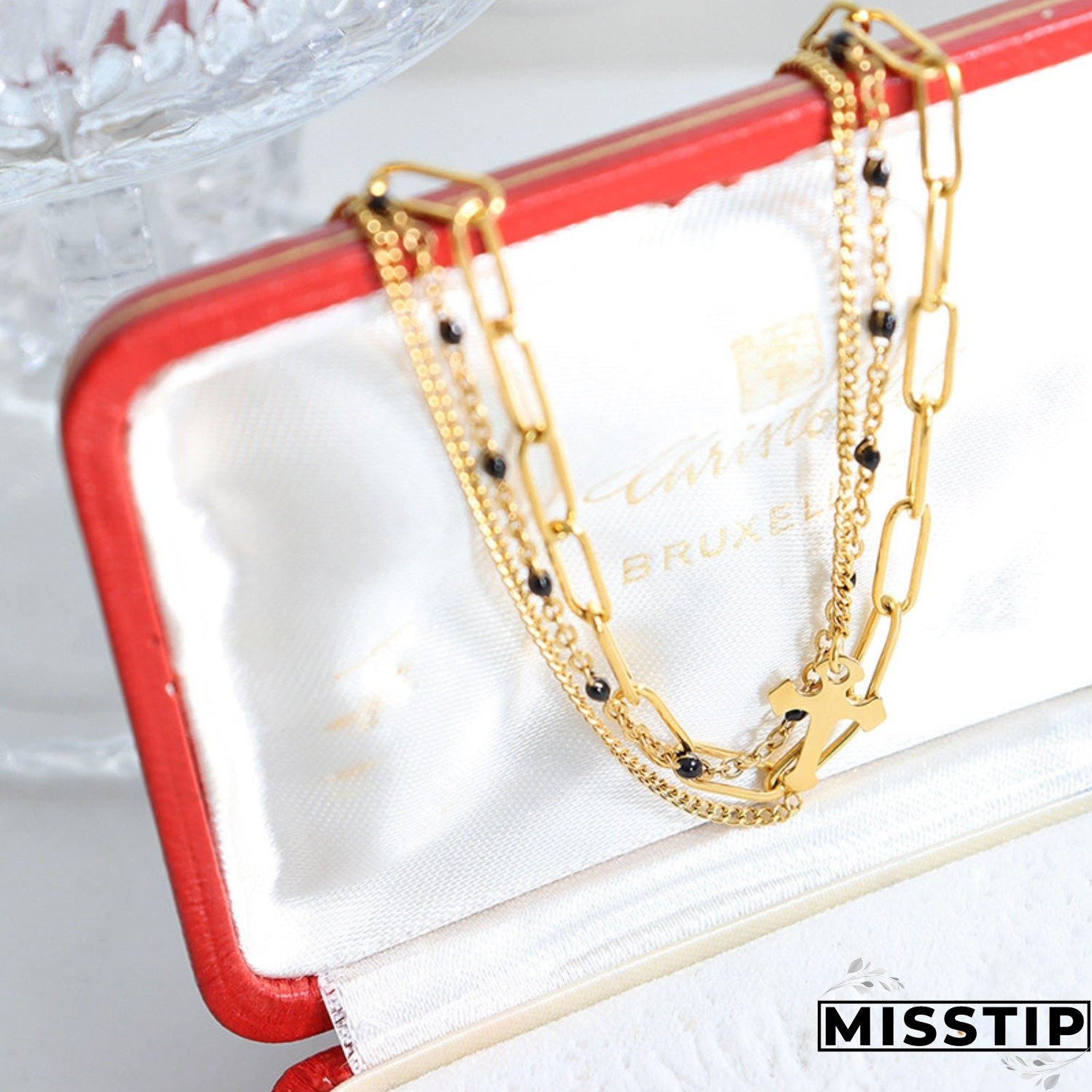 Titanium Steel Three-Layered Bracelet