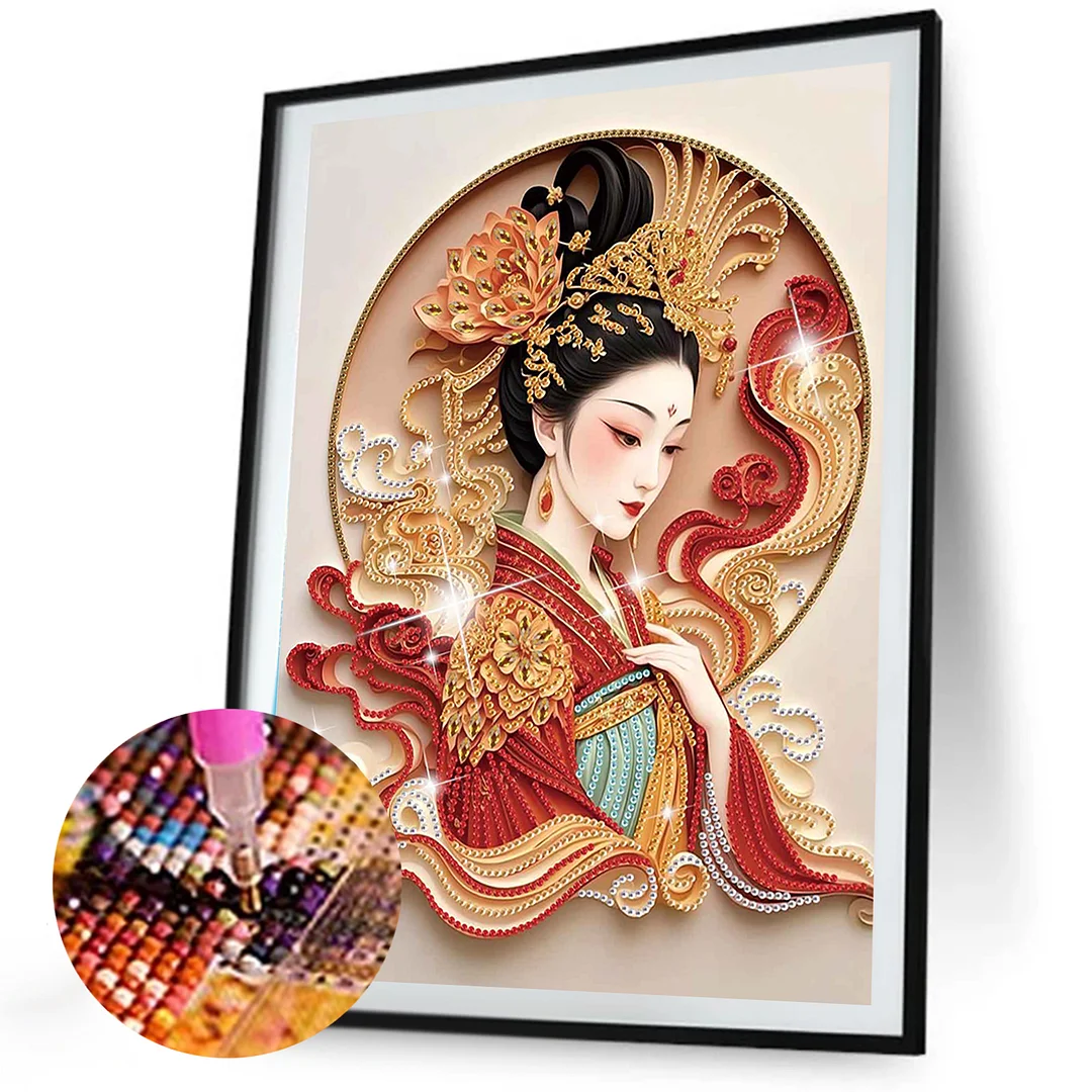 Diamond Painting - Partial Special Shaped Drill - Royal Consort(Canvas|30x40cm)