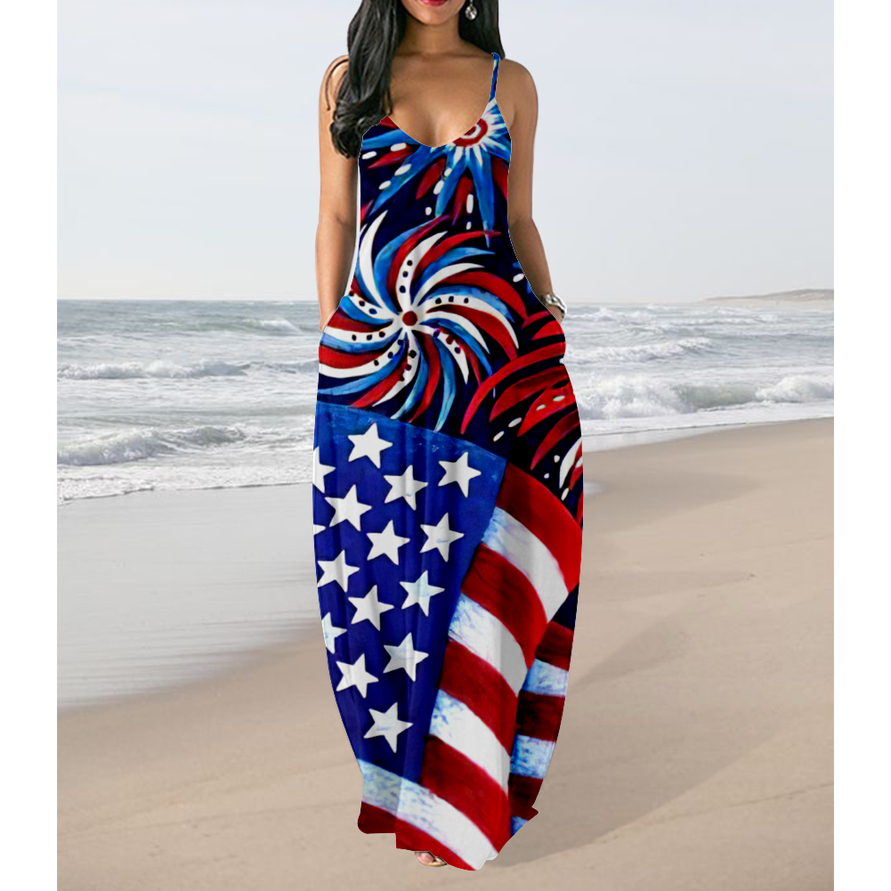 sexy american flag dress