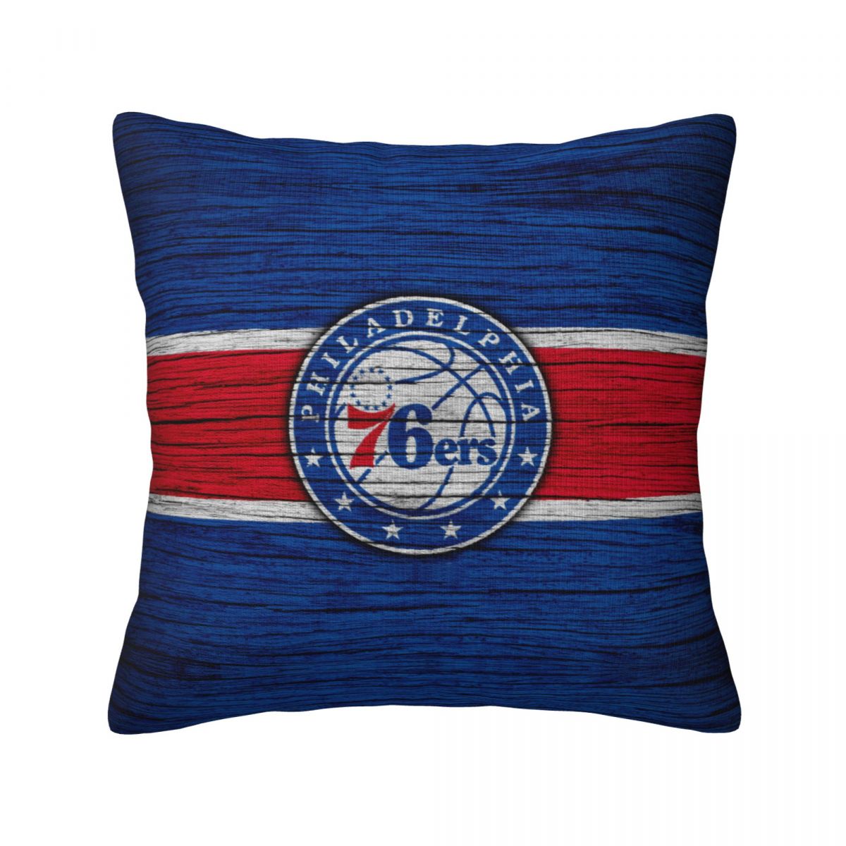 Philadelphia 76ers Wood Art Throw Pillows 18 x 18 inch